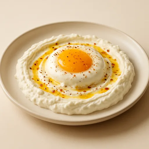 Mezcla de queso crema, yogur griego y huevo