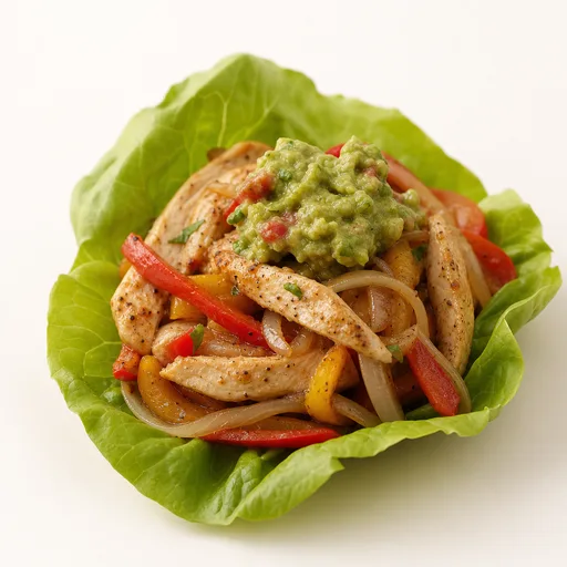 Fajitas en hoja de lechuga o con tortilla de almendra