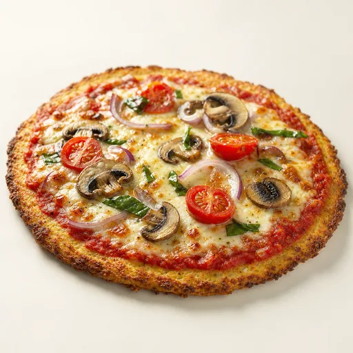 Pizza con base de coliflor