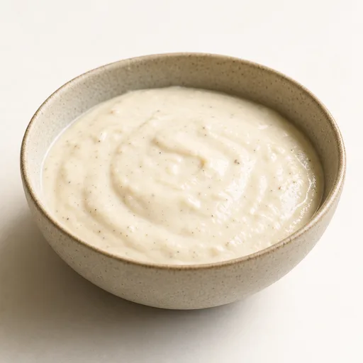 Salsa blanca con harina de almendras o crema espesa