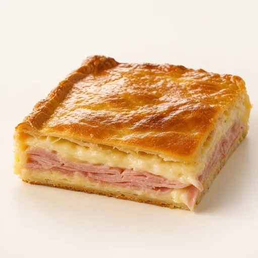 Tarta de jamón y queso