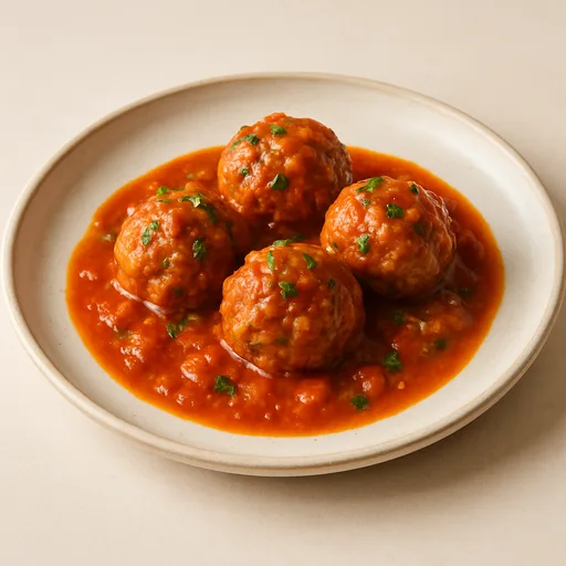 Albóndigas Keto en Salsa de Tomate