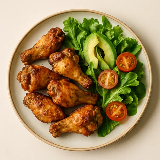 Alitas de Pollo Keto en Freidora de Aire