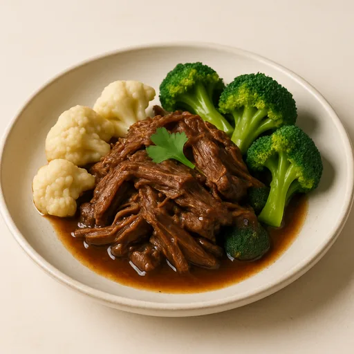 Asado de Olla Keto en Olla de Cocción Lenta