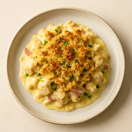 Caçarola Keto de Frango Cordon Bleu