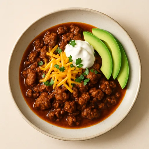 Chili Keto en Olla de Cocción Lenta