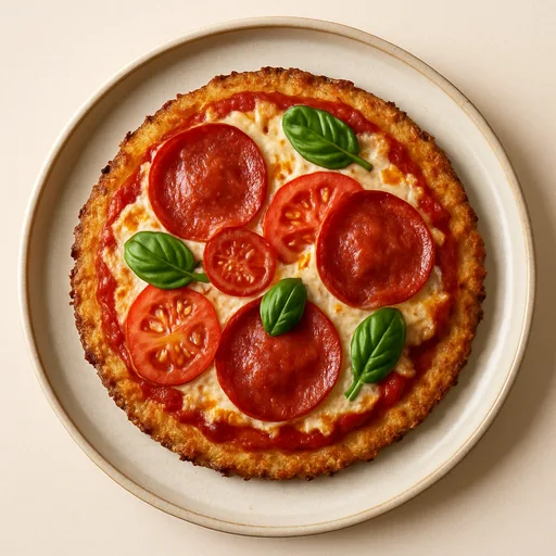 Keto Blumenkohl-Pizzaboden