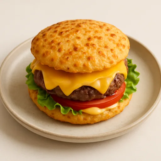 Keto Cheeseburgare med 'Bröd' av Ost