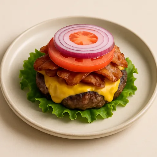 Keto Cheeseburger zonder Broodje