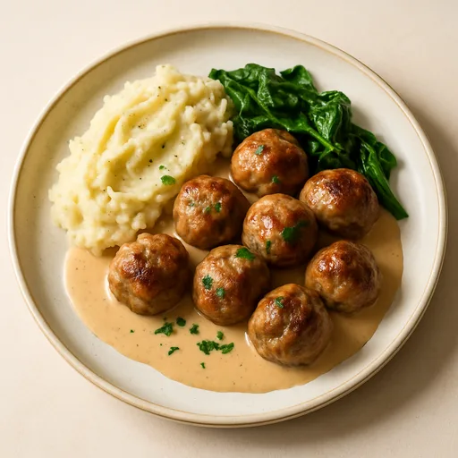 Keto Köttbullar med Gräddsås