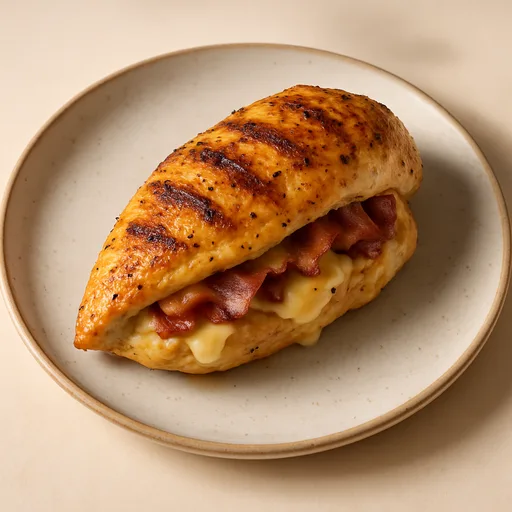 Peito de Frango Keto Recheado com Queijo e Bacon
