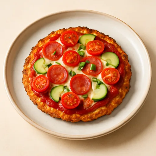 Pizza con Base de Pollo Keto