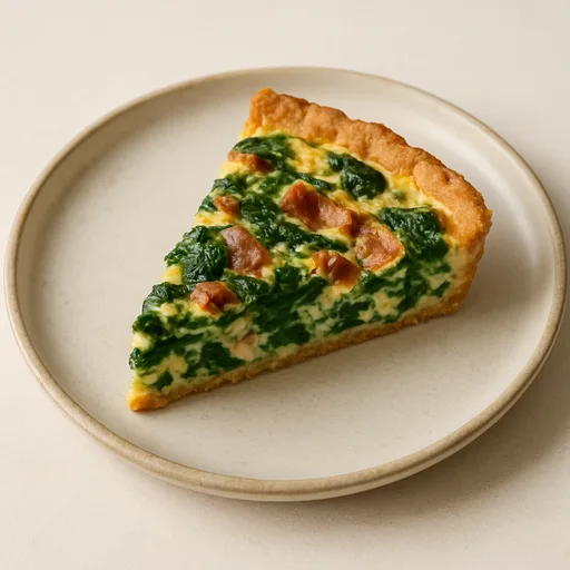 Quiche Keto de Espinacas y Tocino