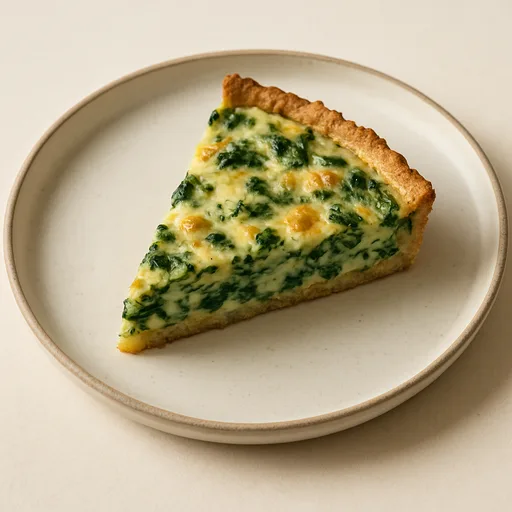 Quiche Low Carb de Espinafre e Queijo