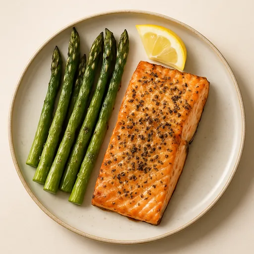 Salmone al Forno Keto con Asparagi