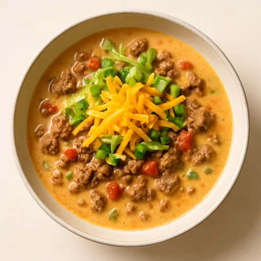Sopa Cheeseburger Low Carb