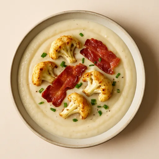 Sopa Cremosa de Coliflor Keto