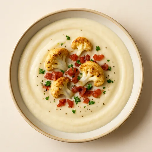 Sopa Cremosa de Couve-flor Keto