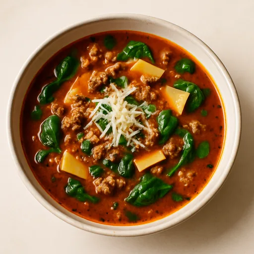 Sopa de Lasagna Keto