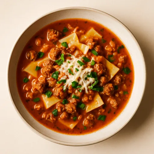Sopa de Lasanha Keto
