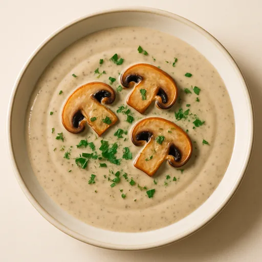 Sopa Keto Crema de Champiñones