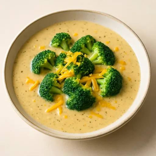 Sopa Keto de Brócoli y Cheddar