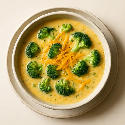 Sopa Keto de Brócolis e Cheddar