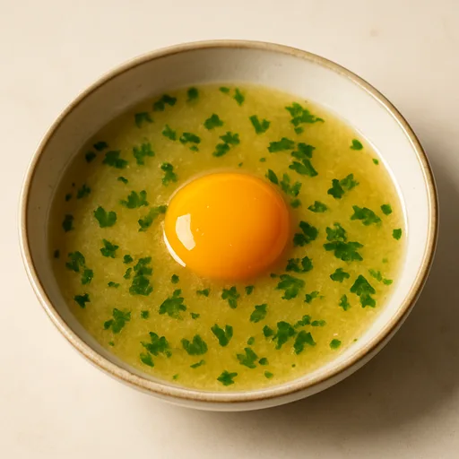 Sopa Keto de Gema de Ovo