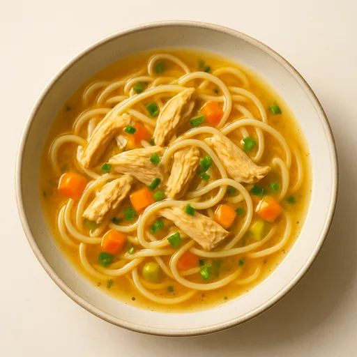 Sopa Low Carb de Frango com 'Macarrão'