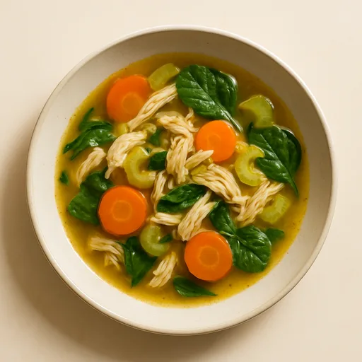 Soupe au Poulet Keto Réconfortante
