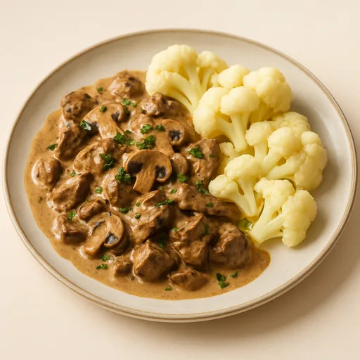 Stroganoff de Res Keto
