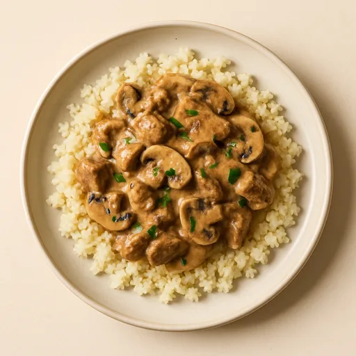 Strogonoff de Carne Keto