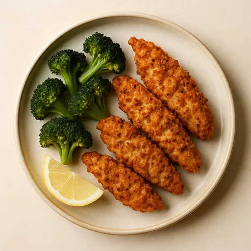 Tiras de Pollo Keto en Freidora de Aire