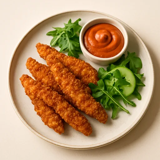 Tiritas de Pollo Keto Crujientes