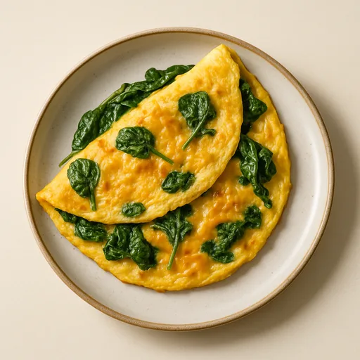 Tortilla de queso y espinaca