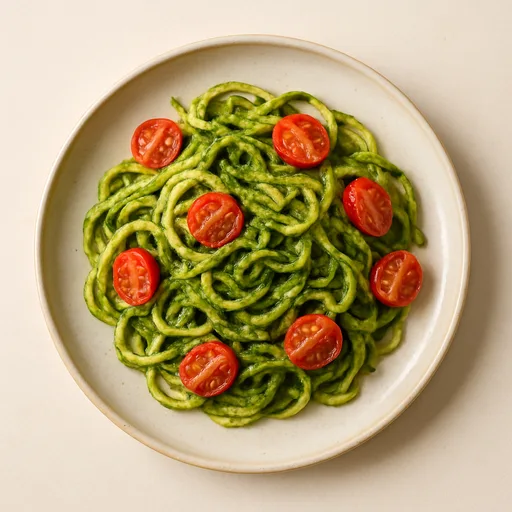 Zoodles Keto con Pesto e Pomodorini